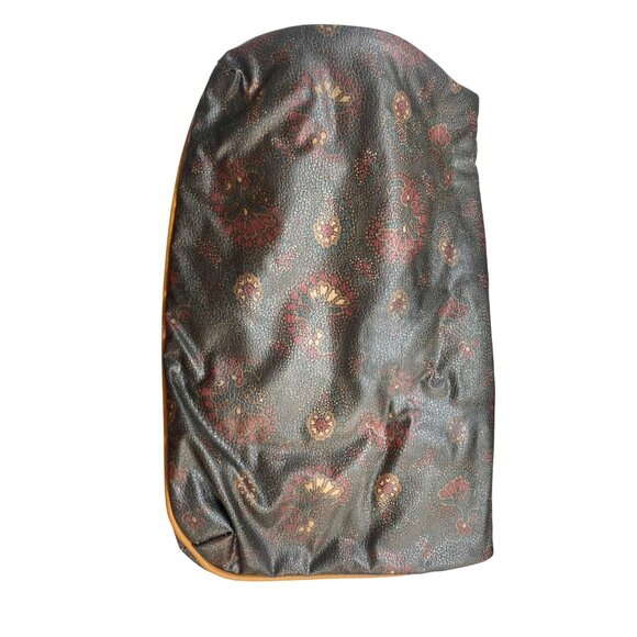 Vintage Avon Paisley Print Tote Bag & Matching Clutch With Tan Faux Leather Acce - Picture 6 of 10